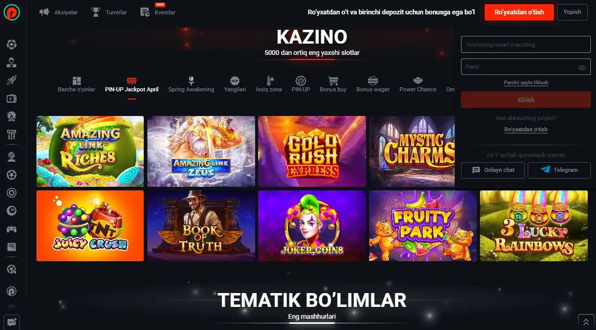 Pinup APK xavfsizlik va hisobni himoya qilish